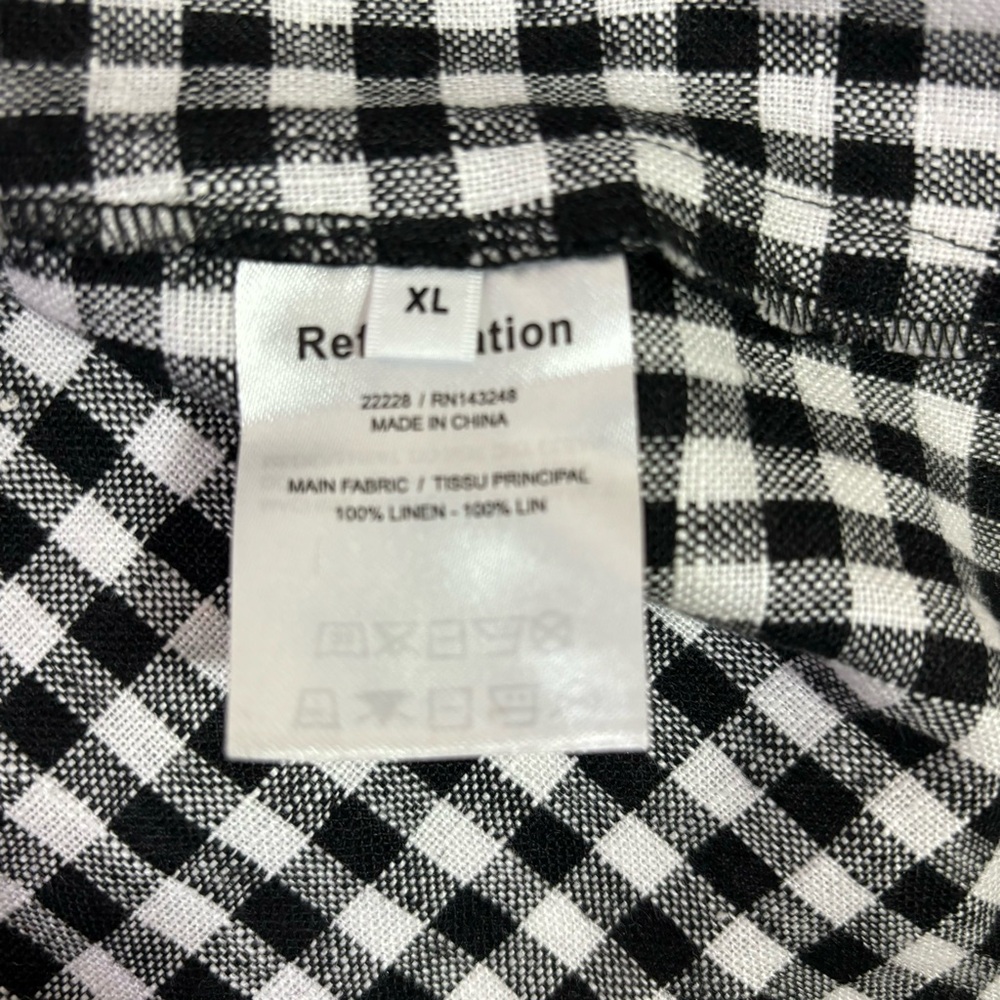Reformation Black and White Checkered Mini Dress - Picture 8 of 8